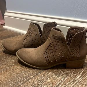 BellaMarie Brown Suede Booties